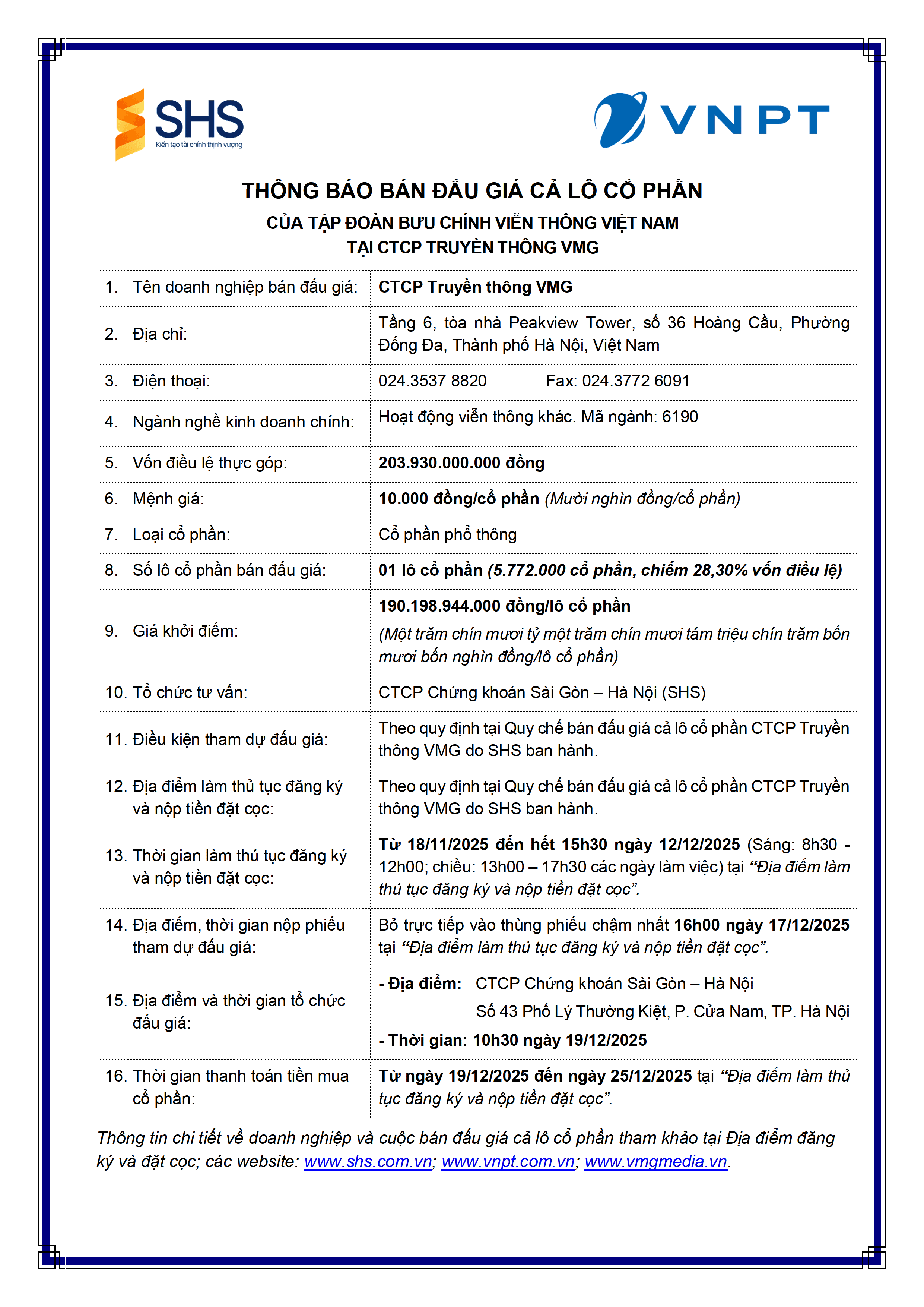 0. Thong bao ban dau gia VMG cả lô.png