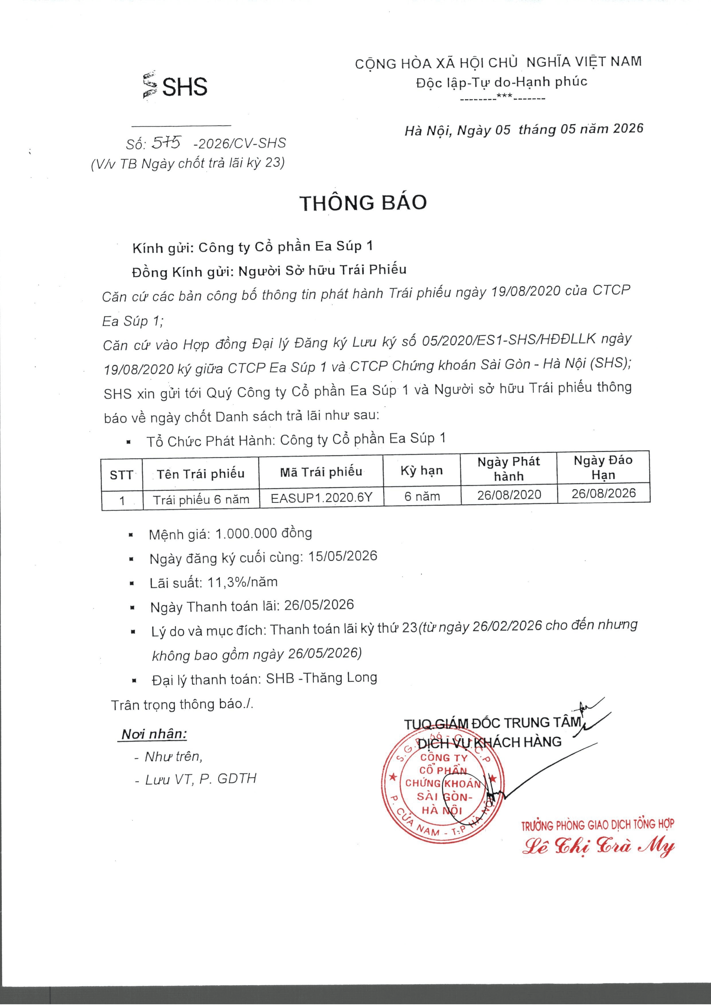 2026.05.05_SHS Thong bao Trả lãi ES1.png