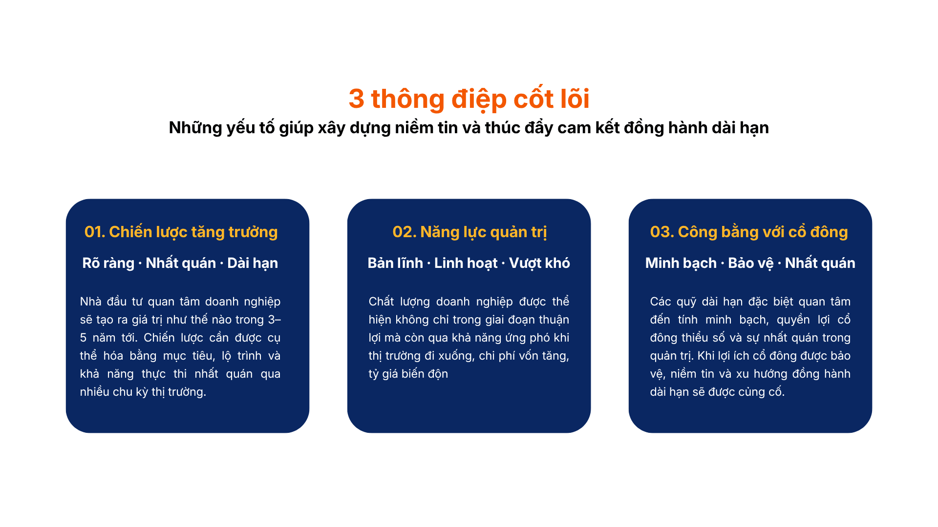 3 thông điệp cốt lõi Những yếu tố giúp xây dựng niềm tin và thúc đẩy cam kết đồng hành dài hạn.png