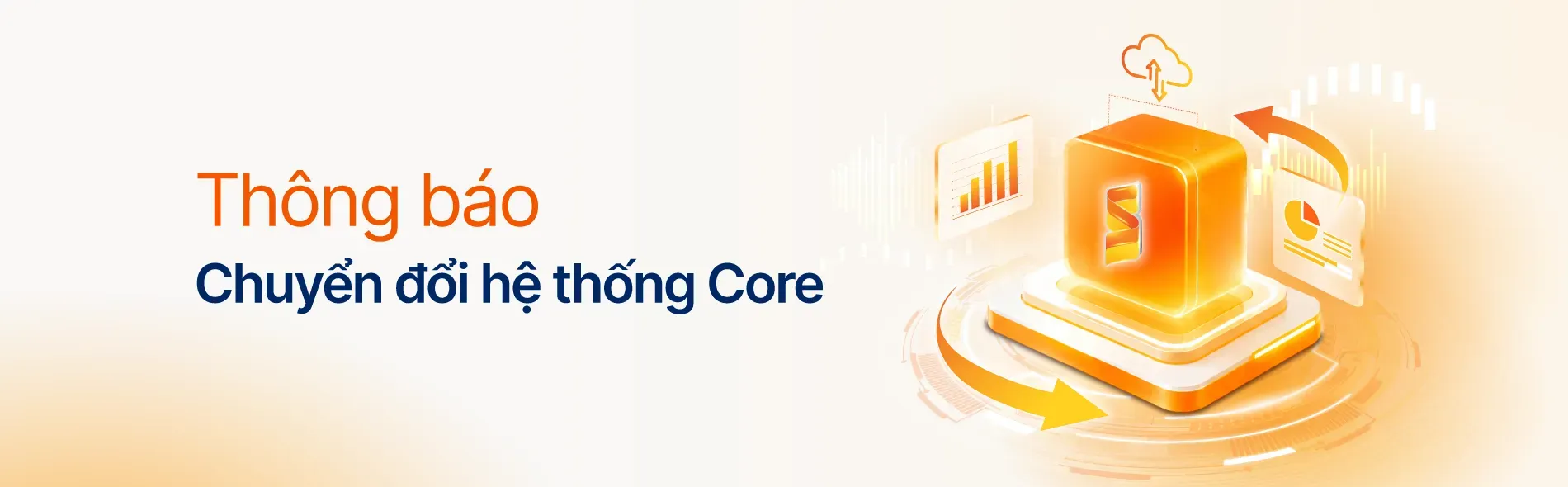 Banner chuyển đổi core thành công