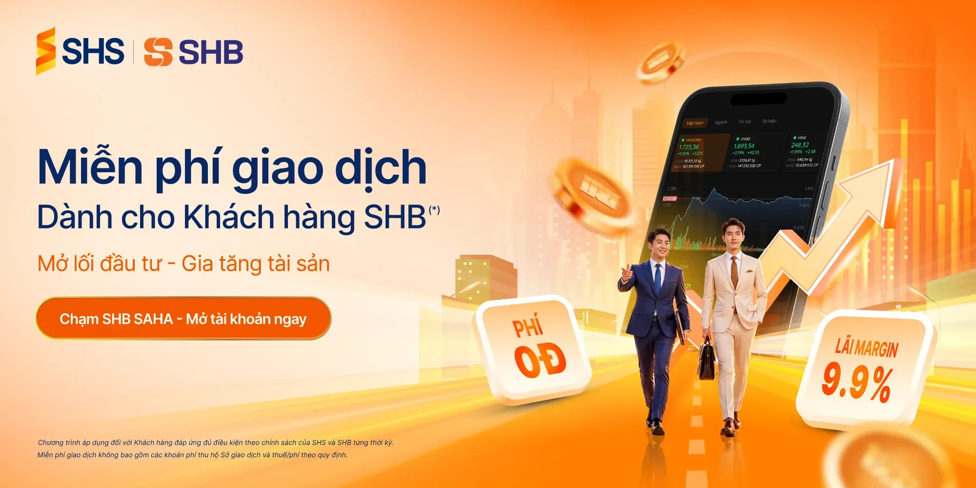 Cập nhật chính sách Chương trình ưu đãi hợp tác giữa SHB – SHS, áp dụng từ 01/10/2026