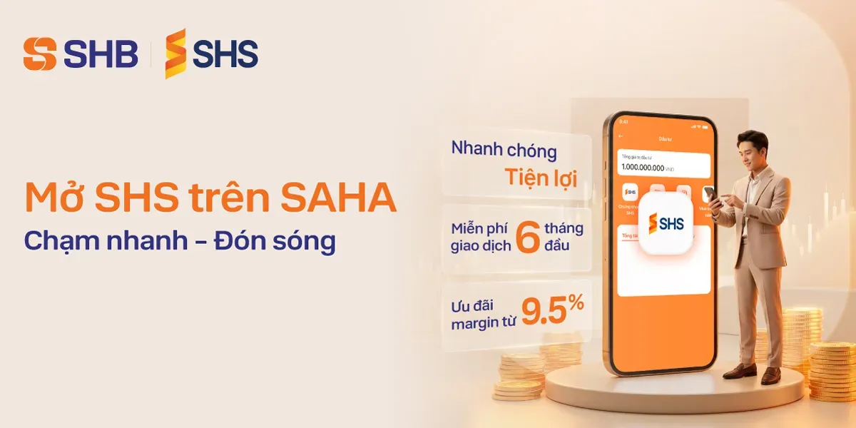 1 PHÚT CÓ NGAY TÀI KHOẢN CHỨNG KHOÁN SHS TRÊN SHB SAHA
