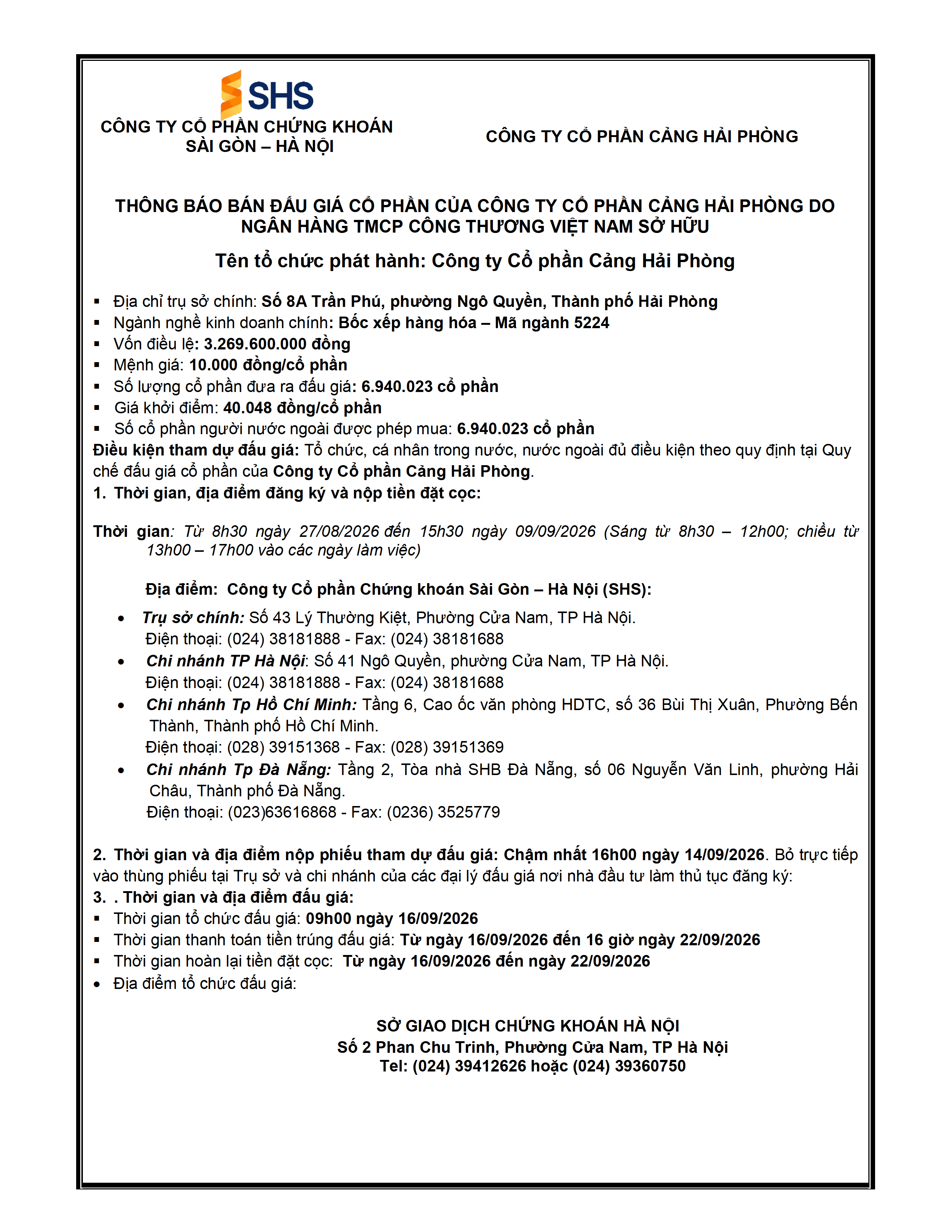 Thông báo Đấu giá cổ phần của Công ty Cổ phần Cảng Hải Phòng.png