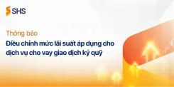 Thông báo Điều chỉnh mức lãi suất áp dụng cho dịch vụ cho vay giao dịch ký quỹ