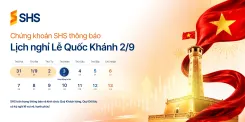 SHS THÔNG BÁO LỊCH NGHỈ LỄ QUỐC KHÁNH 2/9